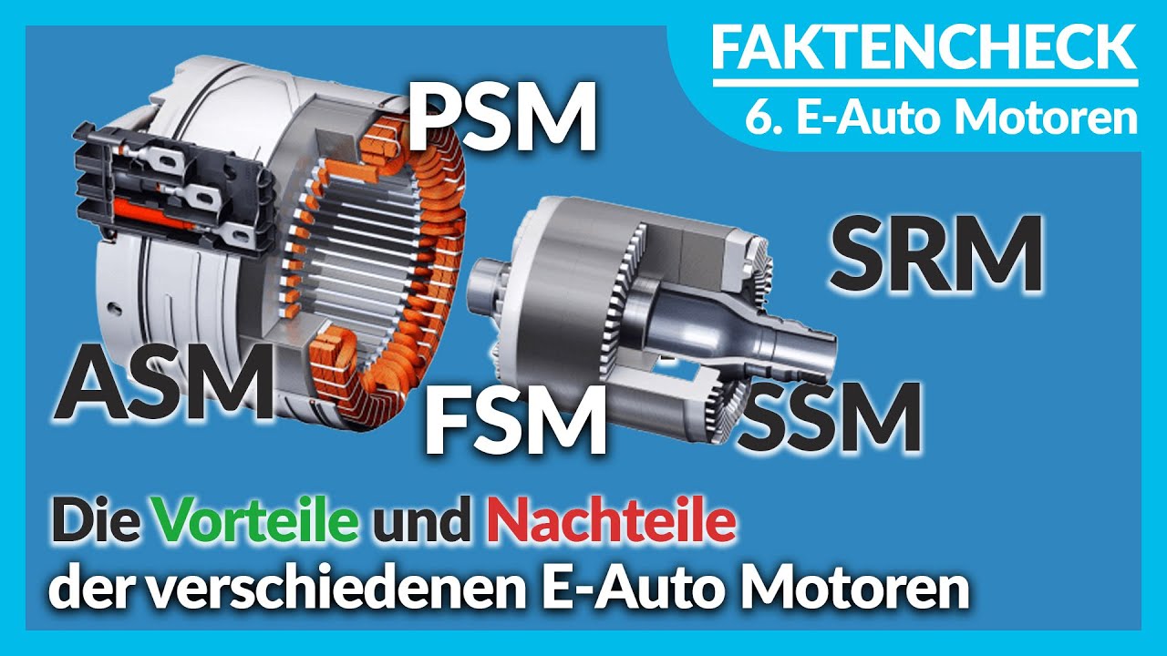 E-Auto Motoren - Arten, Unterschiede, Vorteile & Nachteile