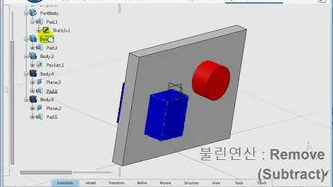 CATIA 3DEXPERIENCE Boolean Operation