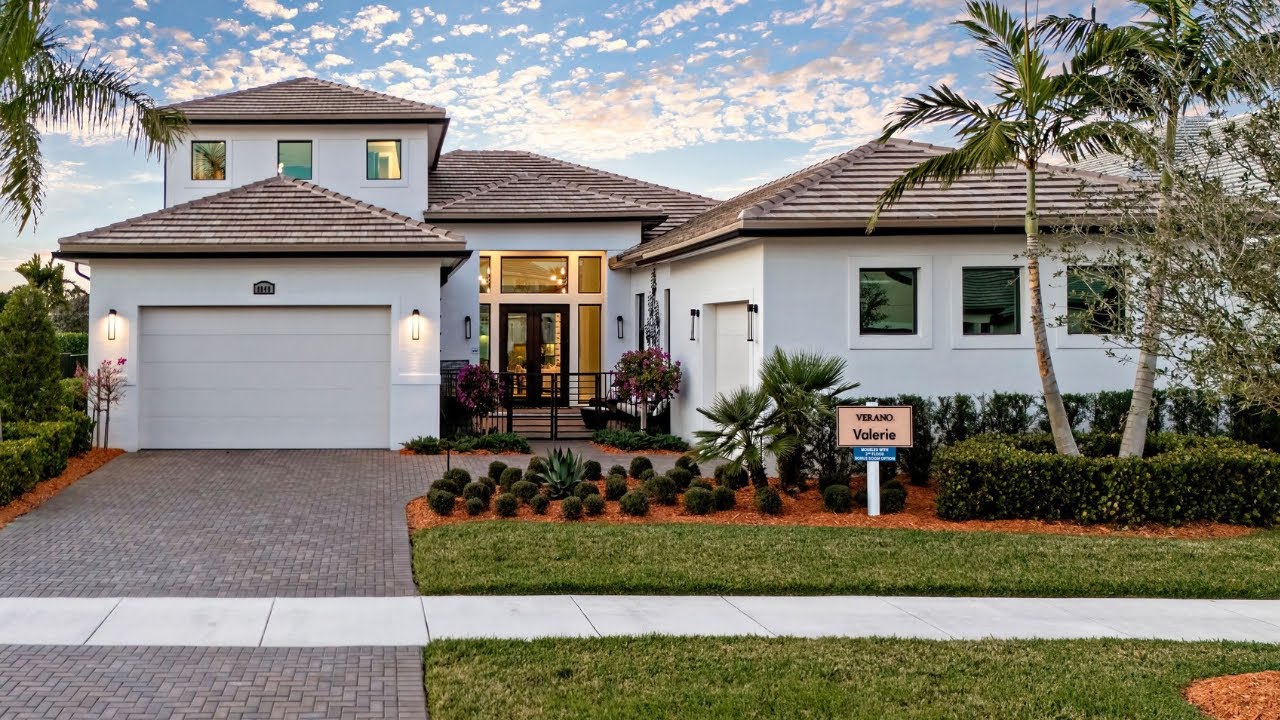 3738 SF South Florida Luxury New Construction Estate Home in PGA Verano Port St Lucie | 4 Car Garage