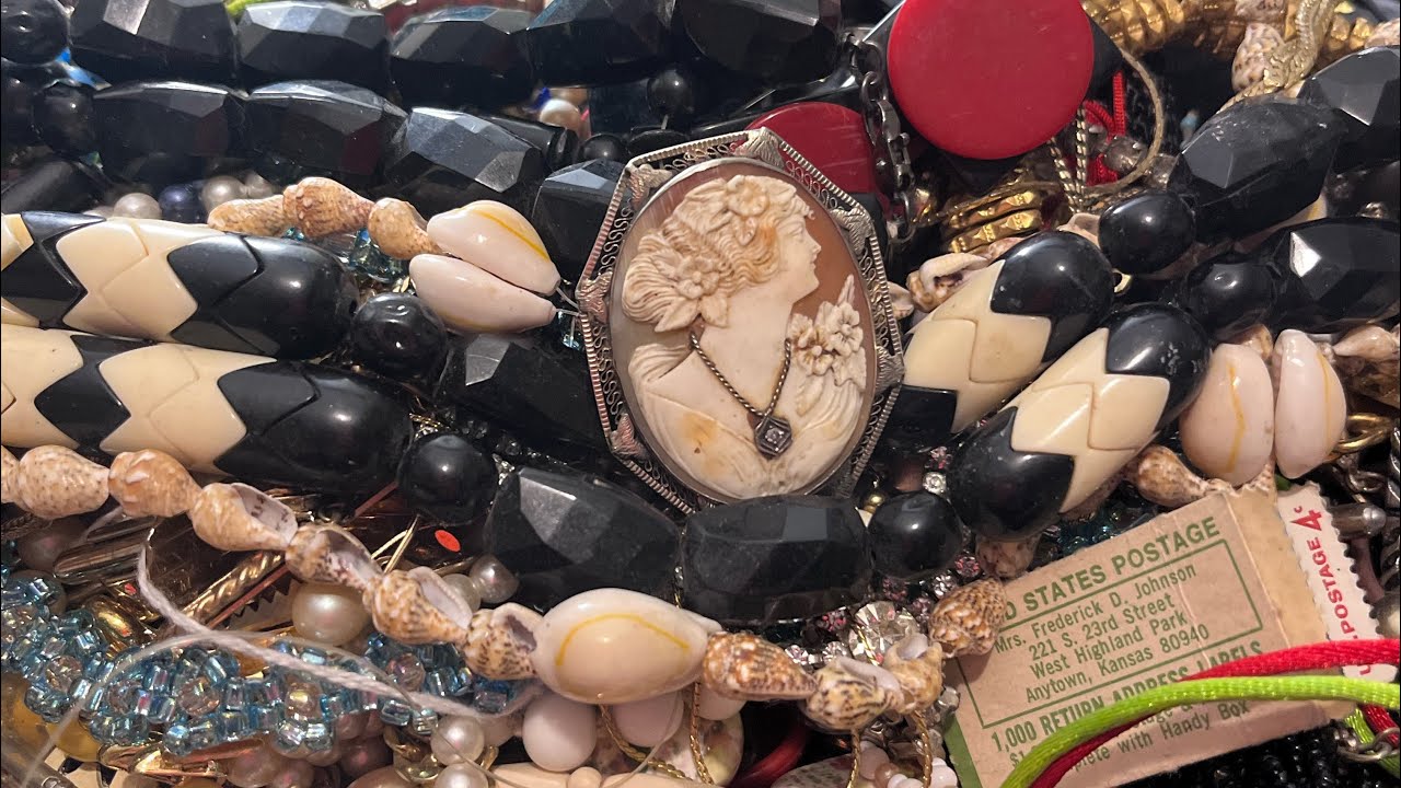 Vintage Jewelry bag unbagging, sterling & 14k ! PART 2 