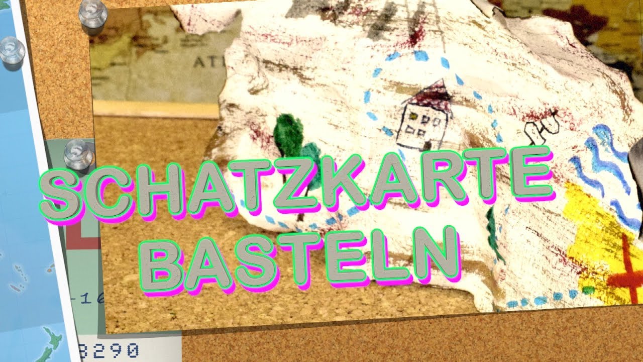 Schatzkarte Basteln Papier Altern Basteln Mit Kindern Youtube