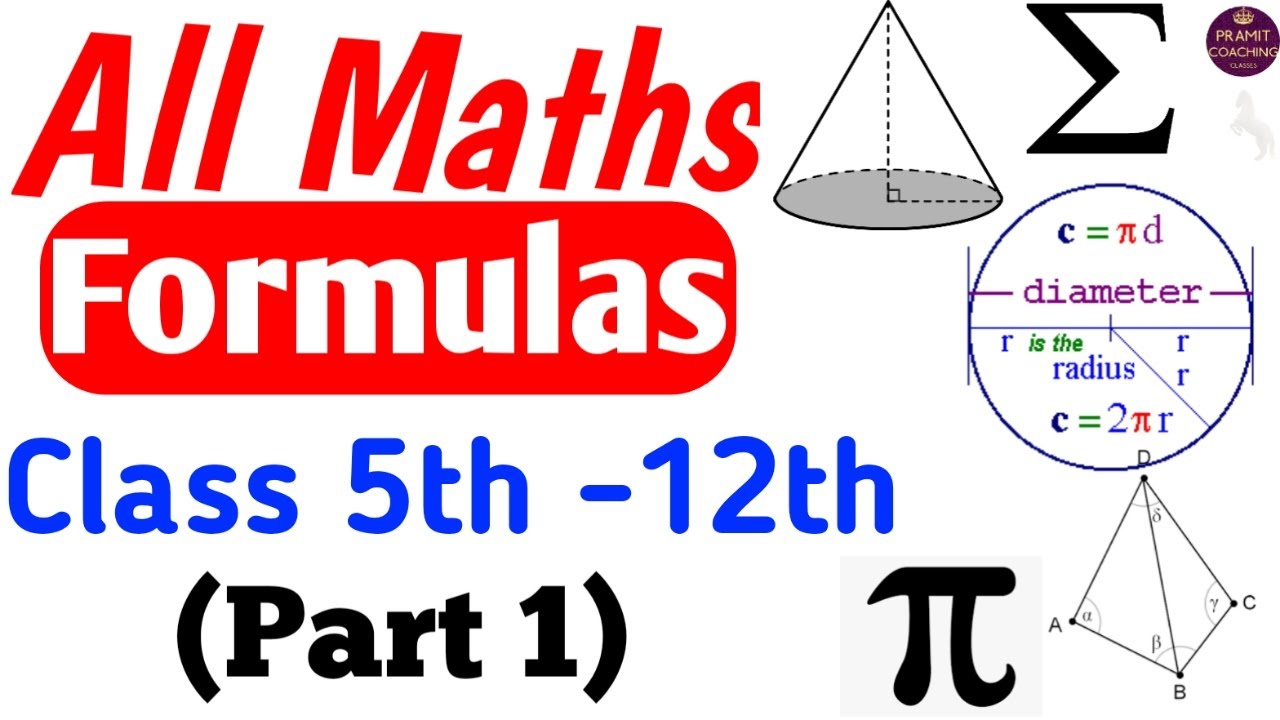 all-maths-formulas-class-5th-12th-part-1-all-maths-formulas-youtube