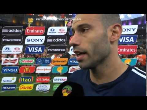Mascherano: El dolor es inmenso, queríamos llevar la Copa Mundial Brasil 2014