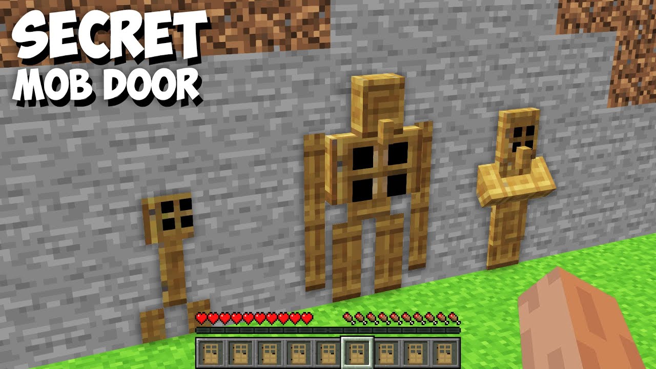 I Found SECRET DOORS IN THE FORM OF MOBS in MINECRAFT ! WHICH DOOR TO
