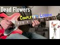 Dead flowersguitar lesson and solorolling stones