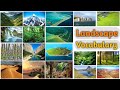 Landscape vocabulary ll different landscapes names in english with pictures ll geographical places