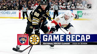 Panthers @ Bruins 4\/6 | NHL Highlights 2024