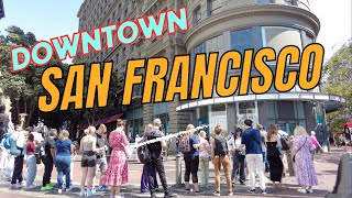(4K) DOWNTOWN SAN FRANCISCO Summer 2023 Walking Tour