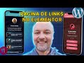 Como fazer PÁGINA DE LINKS com o Elementor Gratuito, no estilo de Linktree