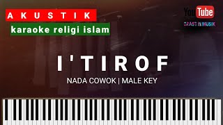itirof - karaoke akustik religi islam piano | sholawat | nada cowok