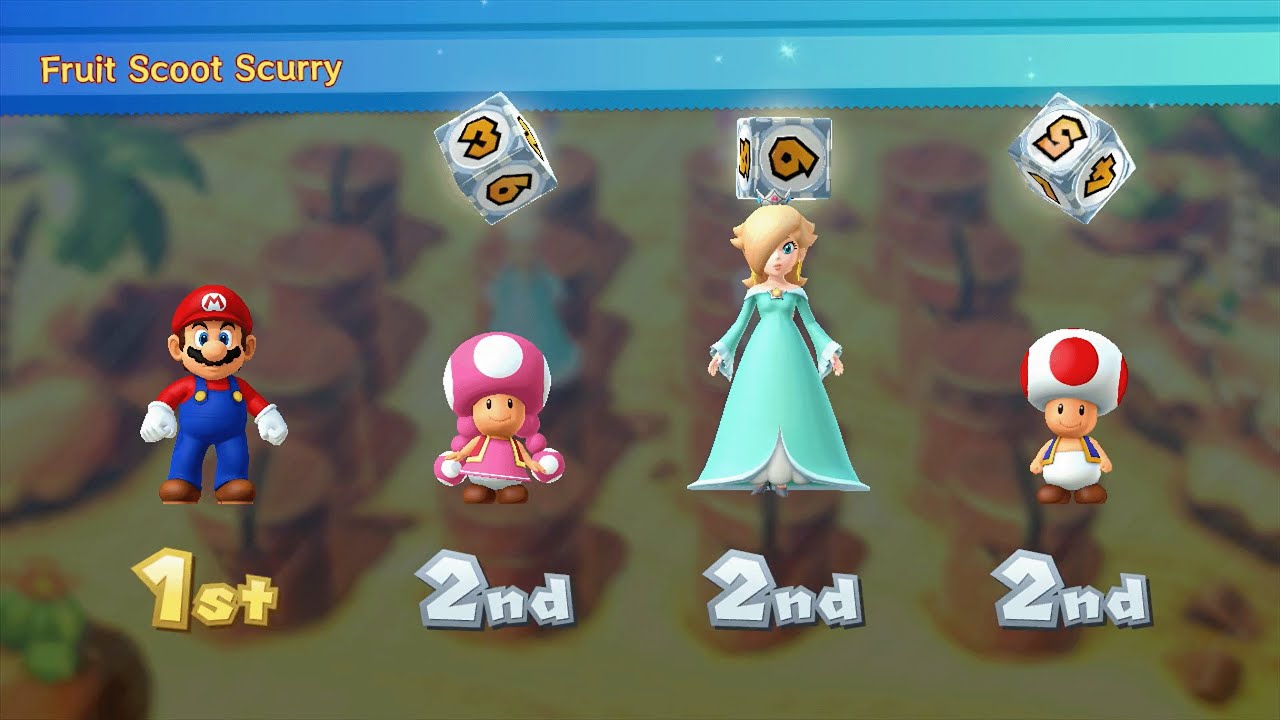 Mario Party 10 - Mario vs Toad vs Rosalina vs Toadette - Chaos Castle