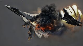 Awful Moment! US F-15 Pilot Ambushes and Shoots Down a Russian SU-57 Fighter Jet in Kiev
