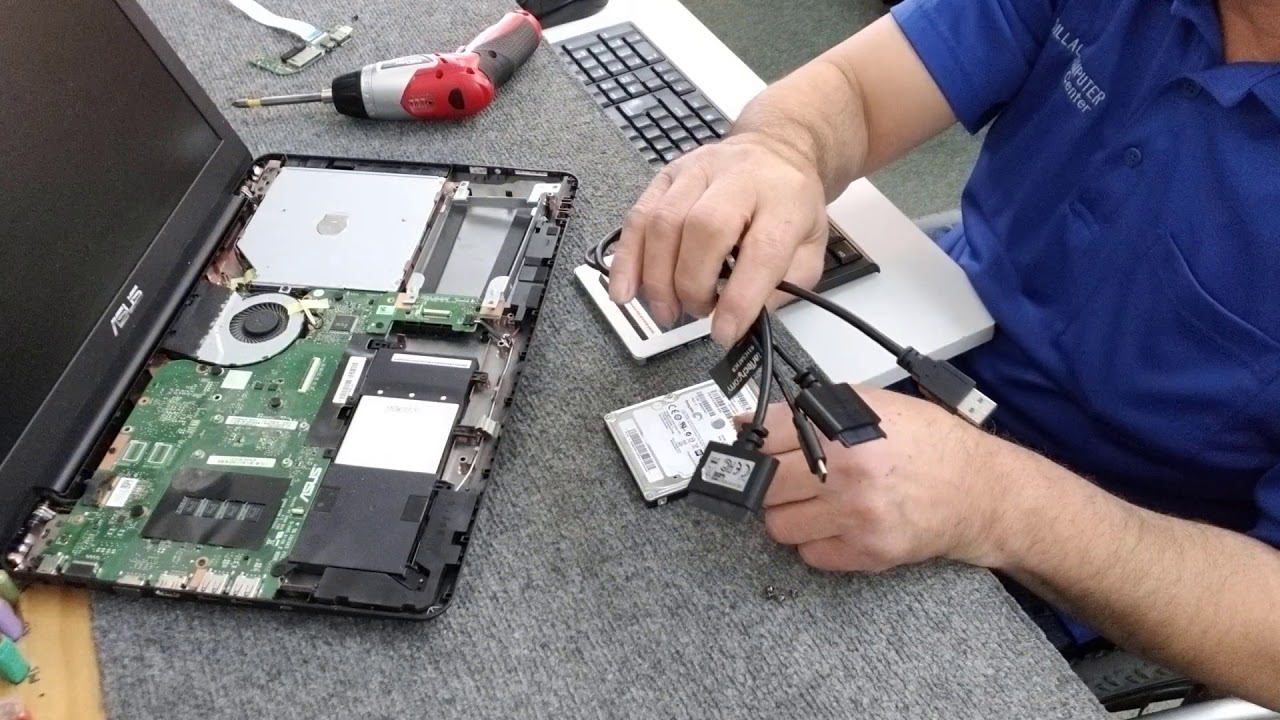 Asus laptop SSD Upgrade - YouTube