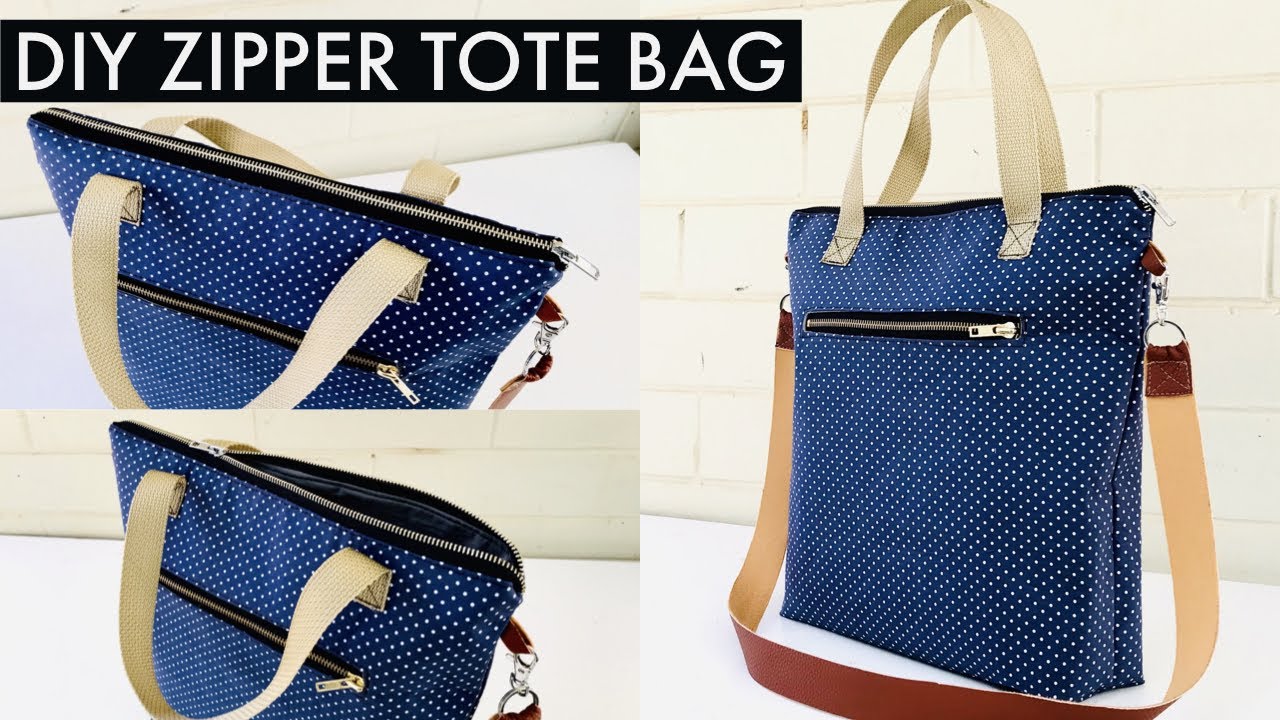 How to make Zipper Tote bag