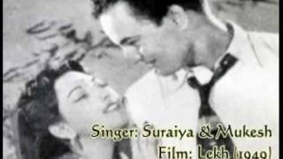 Yeh Qafla Hai Pyar Ka-Suraiya, Mukesh-Lekh (1949).flv