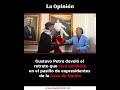 Petro develó el retrato que será exhibido en el pasillo de expresidentes de la Casa de Nariño