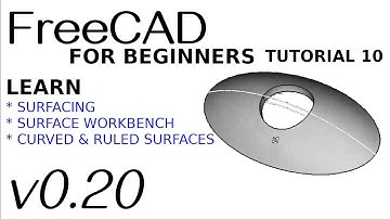 FreeCAD 0.20 For Beginners | 10 | Curved surfaces using Surface Workflow | Part Design