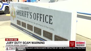 Jury duty scam warning in Tuscaloosa County