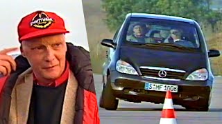 Mercedes A-Class moose test with Niki Lauda