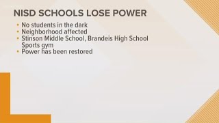 NISD schools lost power Friday morning