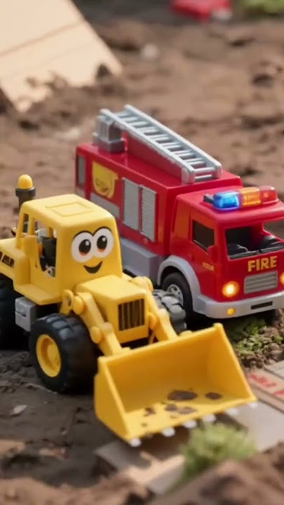 Toy Trucks Work The Fun of the Mini Construction World #automobile #movingtoys #excavator #short #ai