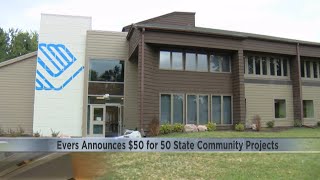 Gov. Evers announces $50 million for 50 community projects, including several in western Wisconsin