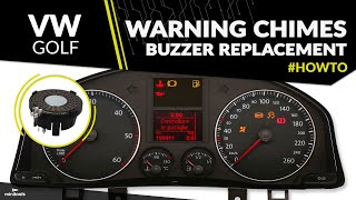 VW Golf 5 warning sounds and blinkers sound fault repair – instrument cluster speaker replacement