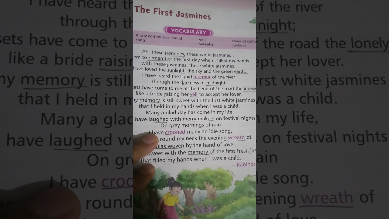 The first jasmine poem class5 YouTube