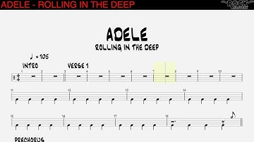 ADELE - Rolling in the deep [DRUM SCORE]