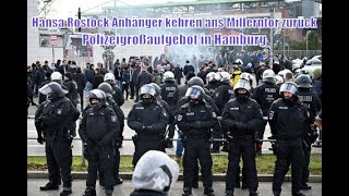 Hansa Rostock-Anhänger kehren ans Millerntor zurück-Polizeigroßaufgebot in Hamburg