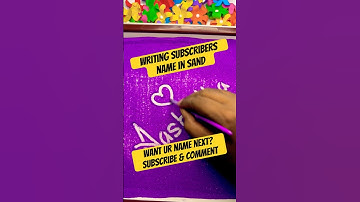 ✨Aashritha❤️ Sand Art | ASMR Satisfying Name Writing #sandart #shorts #name