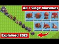 All siege machine explained  clash of clans siege machine  coc siege machine  siege machine coc