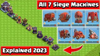 All Siege Machine Explained | Clash of clans Siege Machine | coc siege machine | siege machine coc