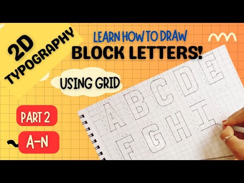 How to Write Block Letters Using Grid |Easy Capital Letters Step by ...