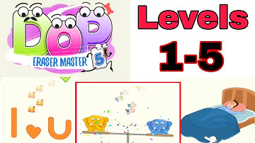 DOP 5 - Eraser Master  -  Levels 1 2 3 4 5 Gameplay Walkthrough Solution (Android, iOS)