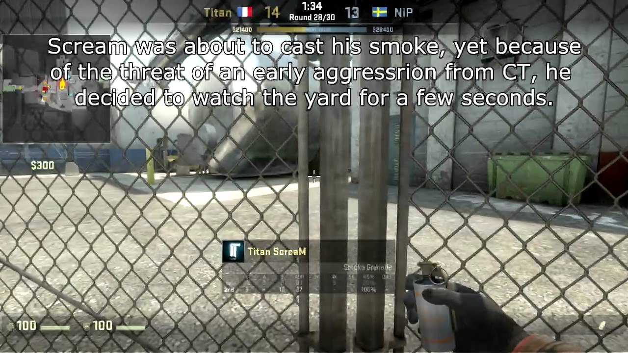CS:GO TiTAN vs NiP de_nuke  Lower BombSite Execution