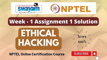 Ethical Hacking Week 1 Assignment 1 Solution | NPTEL | Swayam | Jul - Dec 2023