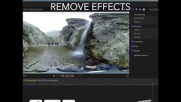 Final Cut Pro Shortcut | Option-Command-X | Remove Effects