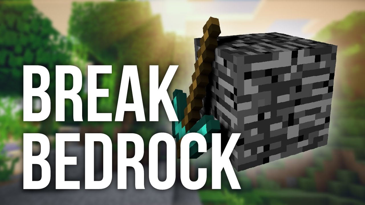 How to Break Bedrock in Minecraft - YouTube