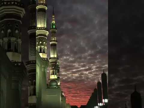 مع غروب شمس اليوم مشاهد لسماء المدينة المنورة في منظر بديع Youtube