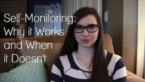 Self-Monitoring: Why it Works and When it Doesn