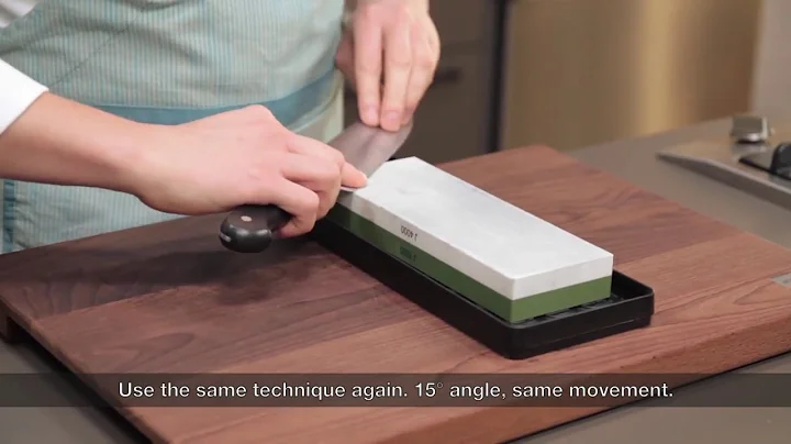 WUSTHOF – HOW TO SHARPEN KNIVES WITH A WHETSTONE BY HEAP SENG GROUP