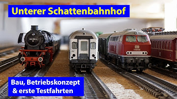 My model railroad dream layout: Staging yard and first test runs (English subtitles)