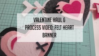 DIY Felt Heart Banner | Valentine’s Day Decor | How to | Michael’s Valentine Haul