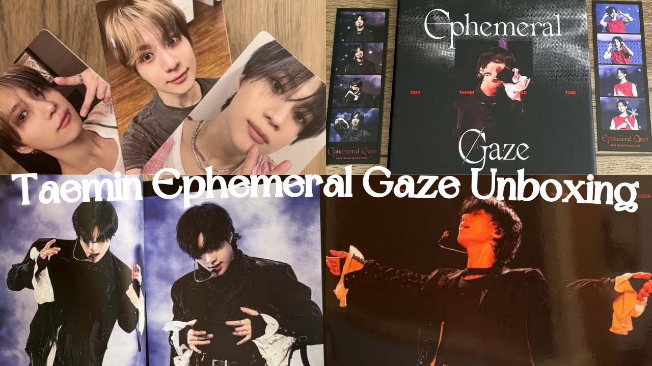 taemin ephemeral gaze tour qr package unboxing ₊⋆☆ - YouTube