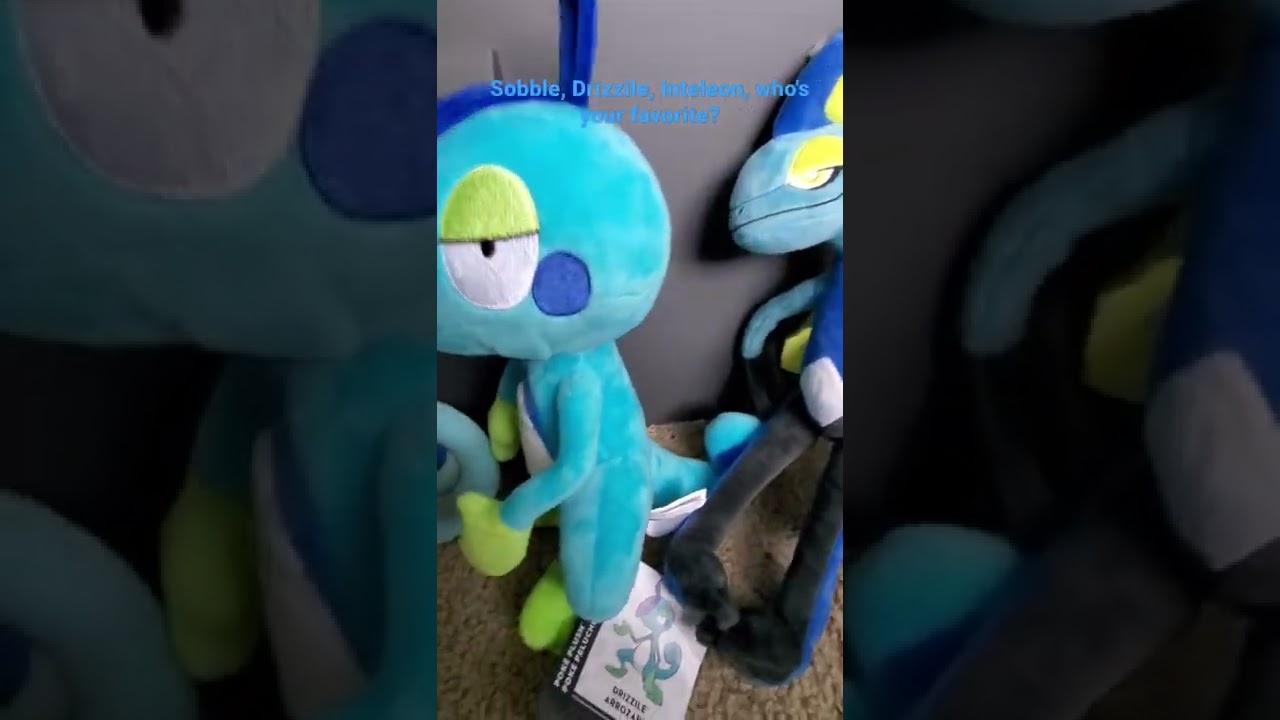 Plush Sobble Evolutionary Family #sobblesquad #sobble  #shorts #pokemon