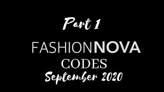 Fashion nova codes that work! (September 2020) | Compilation videos