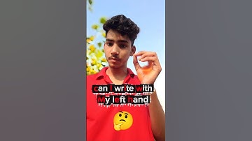 Can I write with my left hand #viral #trending #short #youtube