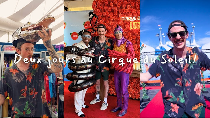 La fois où j'ai pris le contrôle du compte Instagram du Cirque du Soleil le temps d'une soirée! 🎪