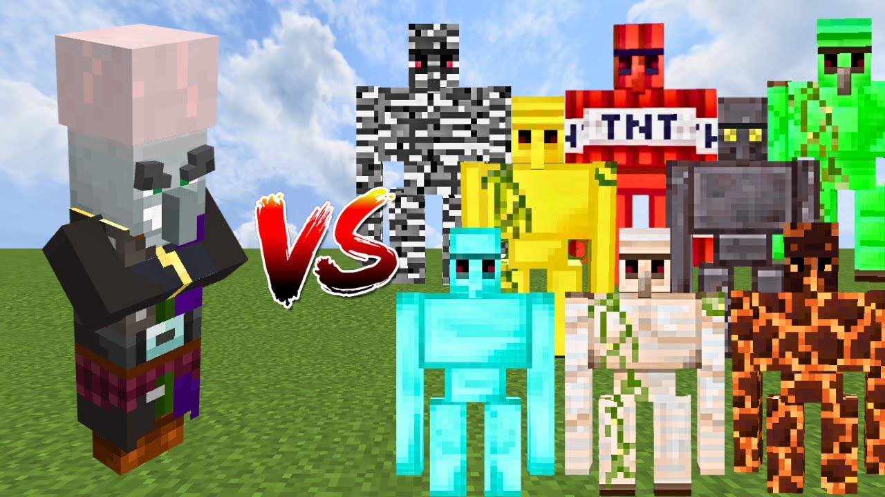 MAGISPELLER vs ALL GOLEMS | Minecraft Mob Battle